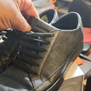 Gucci Black Textured Men's Sneakers